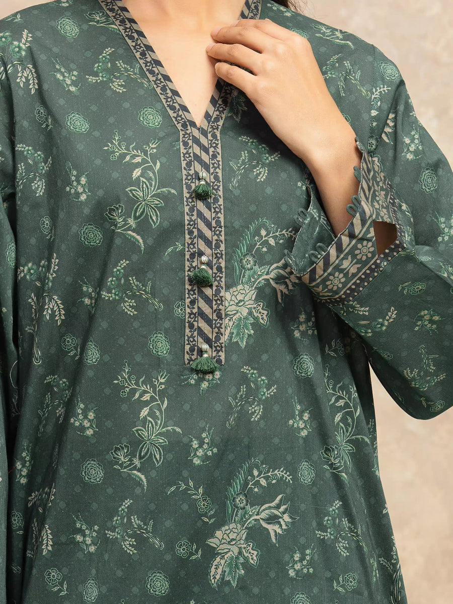 edenrobe Allure Unstitched Printed Khaddar 3Pc Suit EWU5M3-030