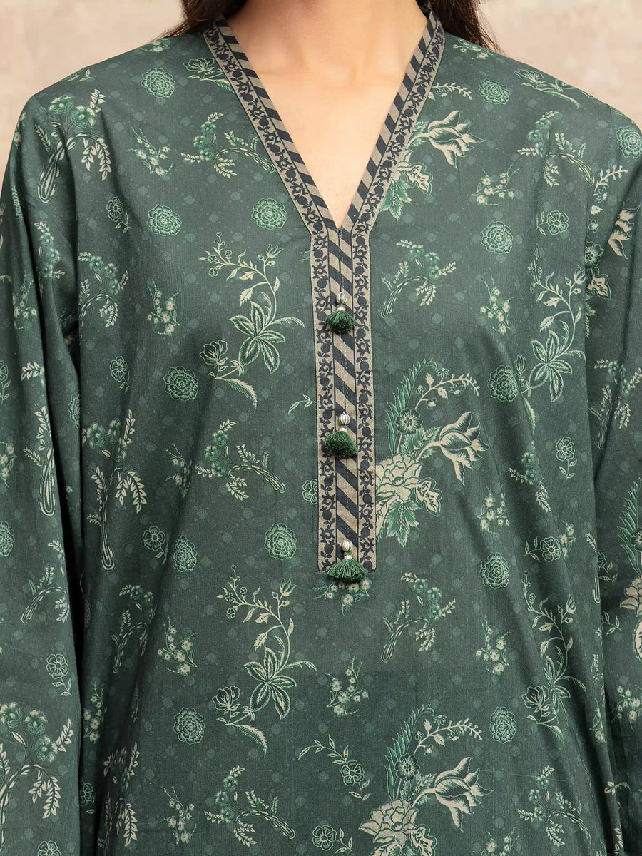 edenrobe Allure Unstitched Printed Khaddar 3Pc Suit EWU5M3-030