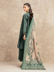 edenrobe Allure Unstitched Printed Khaddar 3Pc Suit EWU5M3-030