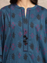 edenrobe Allure Unstitched Printed Khaddar 3Pc Suit EWU5M3-031