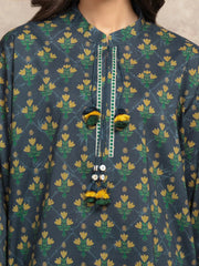 edenrobe Allure Unstitched Printed Khaddar 3Pc Suit EWU5M3-032