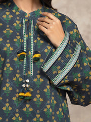 edenrobe Allure Unstitched Printed Khaddar 3Pc Suit EWU5M3-032