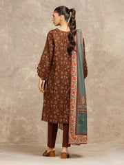 edenrobe Allure Unstitched Printed Khaddar 3Pc Suit EWU5M3-033