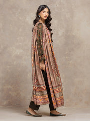 edenrobe Allure Unstitched Printed Khaddar 3Pc Suit EWU5M3-034