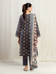 edenrobe Allure Unstitched Printed Khaddar 3Pc Suit EWU5M3-035