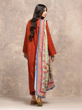 edenrobe Allure Unstitched Printed Khaddar 3Pc Suit EWU5M3-036