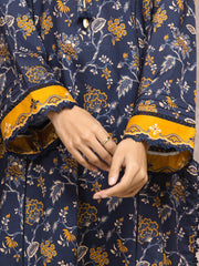 edenrobe Allure Unstitched Printed Khaddar 3Pc Suit EWU5M3-038