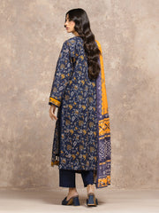 edenrobe Allure Unstitched Printed Khaddar 3Pc Suit EWU5M3-038
