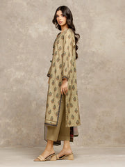 edenrobe Allure Unstitched Printed Khaddar 3Pc Suit EWU5M3-040