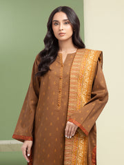 edenrobe Merak Unstitched Printed Khaddar 3Pc Suit EWU5M3-118