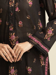 edenrobe Merak Unstitched Printed Zari Lawn 3Pc Suit EWU5M6-006