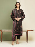 edenrobe Merak Unstitched Printed Zari Lawn 3Pc Suit EWU5M6-006