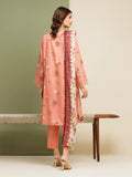 edenrobe Merak Unstitched Printed Zari Lawn 3Pc Suit EWU5M6-007