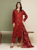 edenrobe Merak Unstitched Printed Zari Lawn 3Pc Suit EWU5M6-009