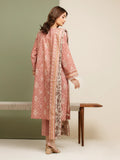 edenrobe Merak Unstitched Printed Zari Lawn 3Pc Suit EWU5M6-012