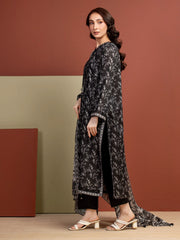 edenrobe Merak Unstitched Printed Zari Lawn 3Pc Suit EWU5M6-014