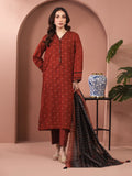 edenrobe Merak Unstitched Printed Zari Lawn 3Pc Suit EWU5M6-015