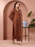 edenrobe Merak Unstitched Printed Zari Lawn 3Pc Suit EWU5M6-017