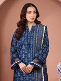edenrobe Merak Unstitched Printed Zari Lawn 3Pc Suit EWU5M6-018