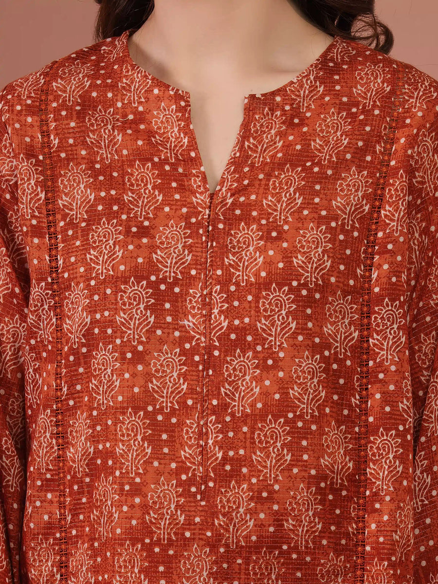 edenrobe Merak Unstitched Printed Zari Lawn 3Pc Suit EWU5M6-021