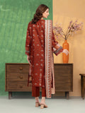 edenrobe Merak Unstitched Printed Zari Lawn 3Pc Suit EWU5M6-025