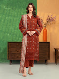 edenrobe Merak Unstitched Printed Zari Lawn 3Pc Suit EWU5M6-025