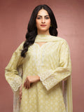 edenrobe Premium Embroidered Lawn Unstitched 3Pc Suit EWU5V1-31060