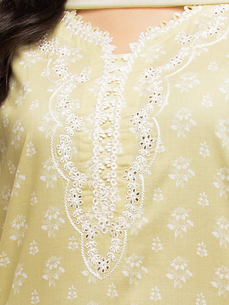 edenrobe Premium Embroidered Lawn Unstitched 3Pc Suit EWU5V1-31060