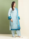edenrobe Premium Embroidered Lawn Unstitched 3Pc Suit EWU5V1-31063