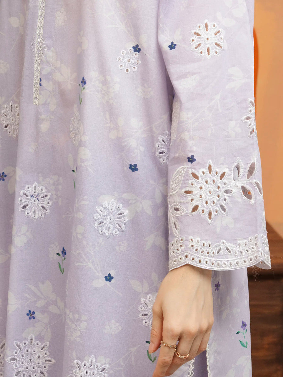 edenrobe Premium Lawn Unstitched Embroidered 3Pc Suit EWU5V1-31083