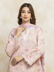 edenrobe Premium Embroidered Lawn Unstitched 3Pc Suit EWU5V1-31085