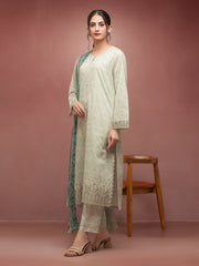 edenrobe Premium Embroidered Lawn Unstitched 3Pc Suit EWU5V1-31086