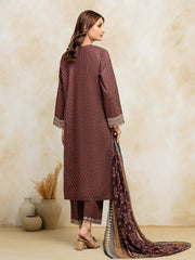 edenrobe Premium Embroidered Lawn Unstitched 3Pc Suit EWU5V1-31087