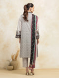 edenrobe Premium Embroidered Lawn Unstitched 3Pc Suit EWU5V1-31088