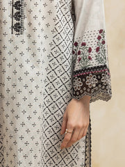 edenrobe Premium Embroidered Lawn Unstitched 3Pc Suit EWU5V1-31088