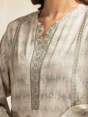 edenrobe Premium Embroidered Lawn Unstitched 3Pc Suit EWU5V1-31092