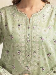 edenrobe Premium Embroidered Lawn Unstitched 3Pc Suit EWU5V1-31094