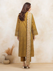 edenrobe Premium Embroidered Lawn Unstitched 3Pc Suit EWU5V1-31095