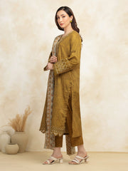 edenrobe Premium Embroidered Lawn Unstitched 3Pc Suit EWU5V1-31095