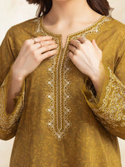 edenrobe Premium Embroidered Lawn Unstitched 3Pc Suit EWU5V1-31095