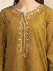 edenrobe Premium Embroidered Lawn Unstitched 3Pc Suit EWU5V1-31095