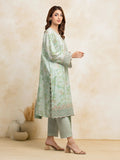 edenrobe Premium Festive Unstitched Zari Lawn 3Pc Suit EWU5V1-31180