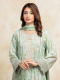 edenrobe Premium Festive Unstitched Zari Lawn 3Pc Suit EWU5V1-31180