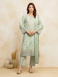 edenrobe Premium Festive Unstitched Zari Lawn 3Pc Suit EWU5V1-31180