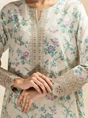 edenrobe Premium Embroidered Lawn Unstitched 3Pc Suit EWU5V1-31183
