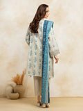 edenrobe Premium Festive Unstitched Zari Lawn 3Pc Suit EWU5V1-31184