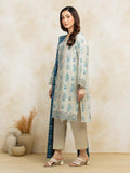 edenrobe Premium Festive Unstitched Zari Lawn 3Pc Suit EWU5V1-31184