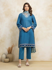 edenrobe Premium Embroidered Lawn Unstitched 3Pc Suit EWU5V1-31187