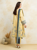 edenrobe Premium Festive Unstitched Zari Lawn 3Pc Suit EWU5V1-31191