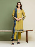 edenrobe Premium Festive Unstitched Zari Lawn 3Pc Suit EWU5V1-31193